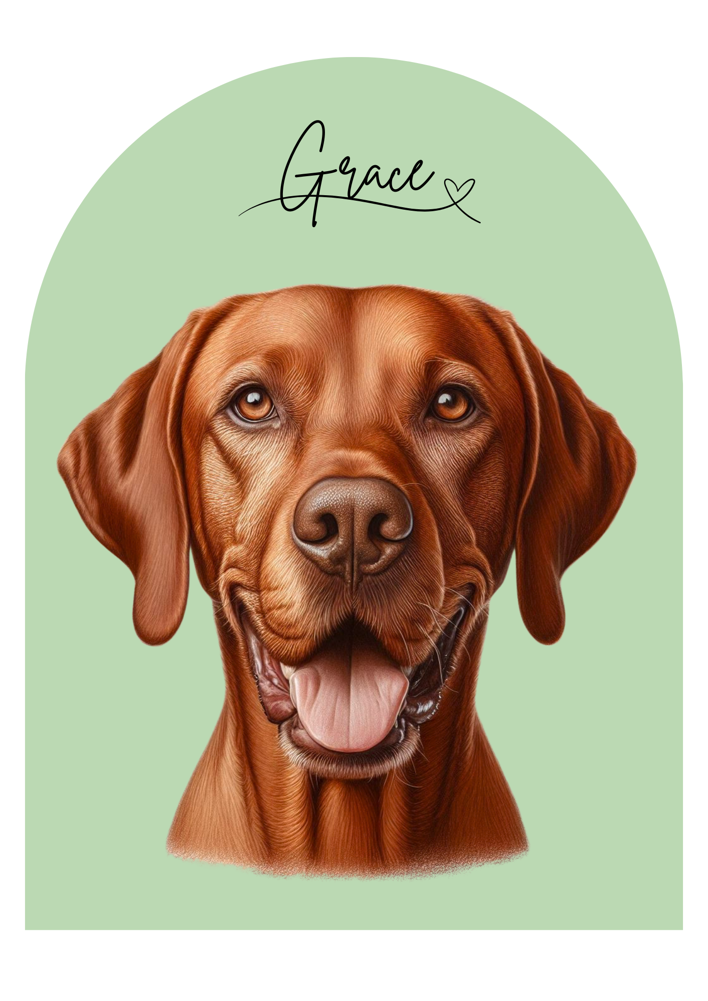 Custom Digital Pet Portrait- Unique Artwork of Your Pet - The Archway Edition (Single Pet)