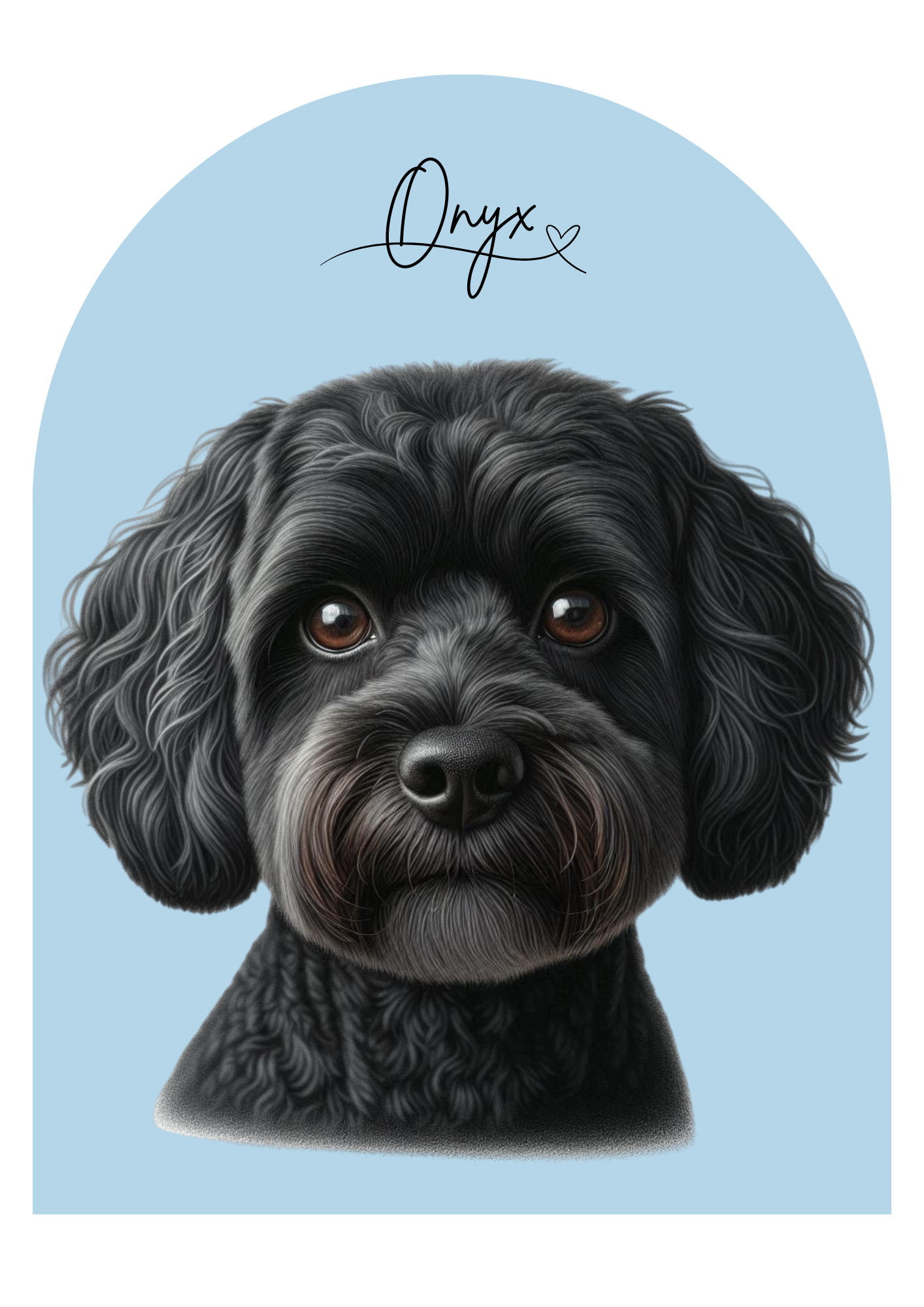 Custom Digital Pet Portrait- Unique Artwork of Your Pet - The Archway Edition (Single Pet)