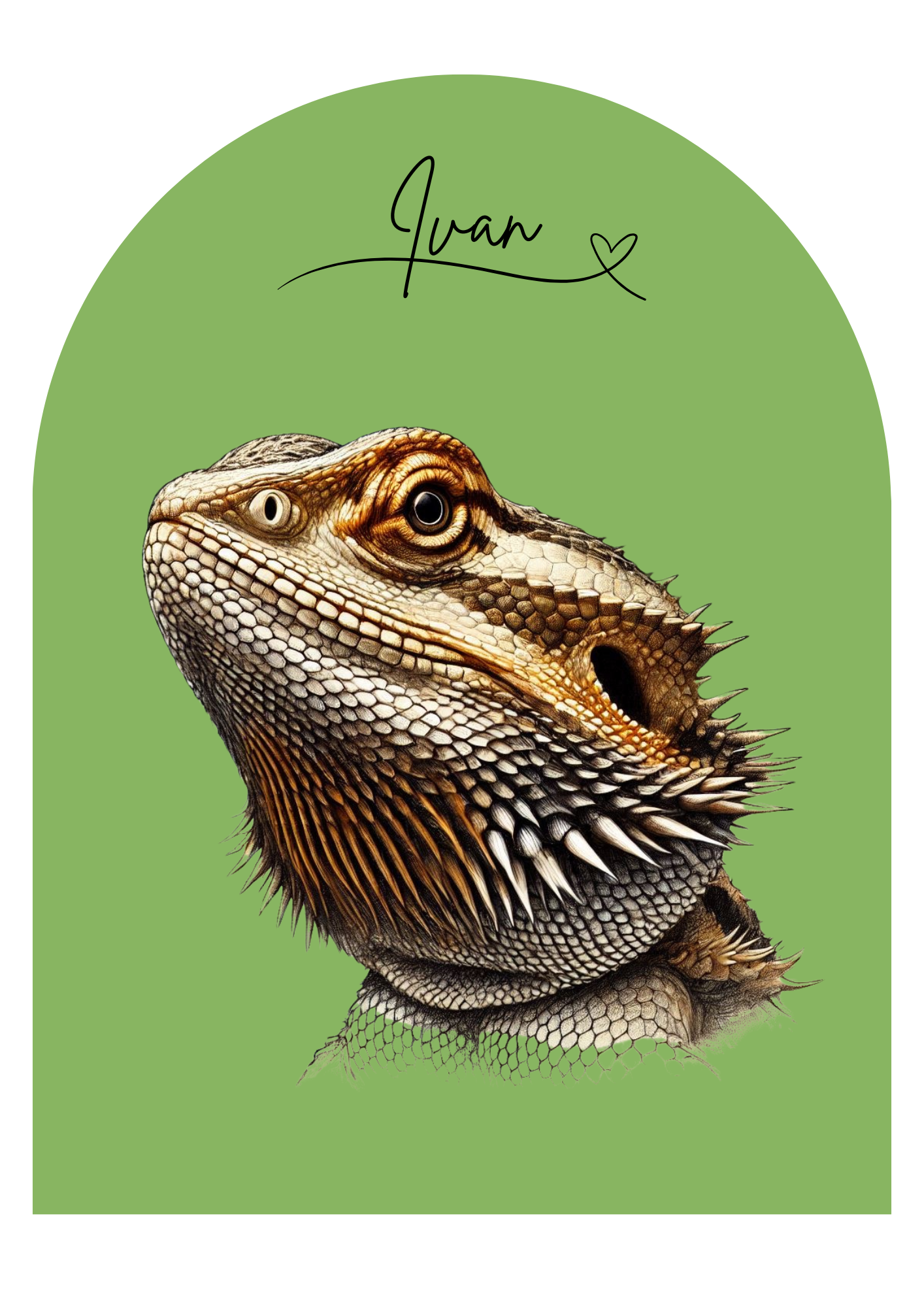 Custom Digital Pet Portrait- Unique Artwork of Your Pet - The Archway Edition (Single Pet)