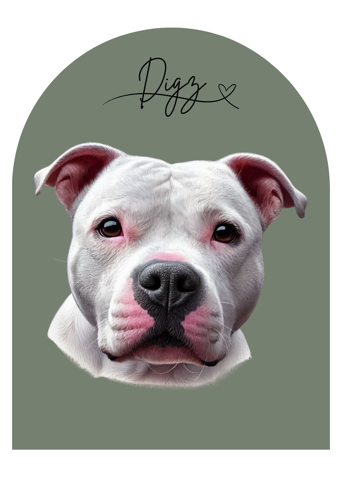 Custom Digital Pet Portrait- Unique Artwork of Your Pet - The Archway Edition (Single Pet)