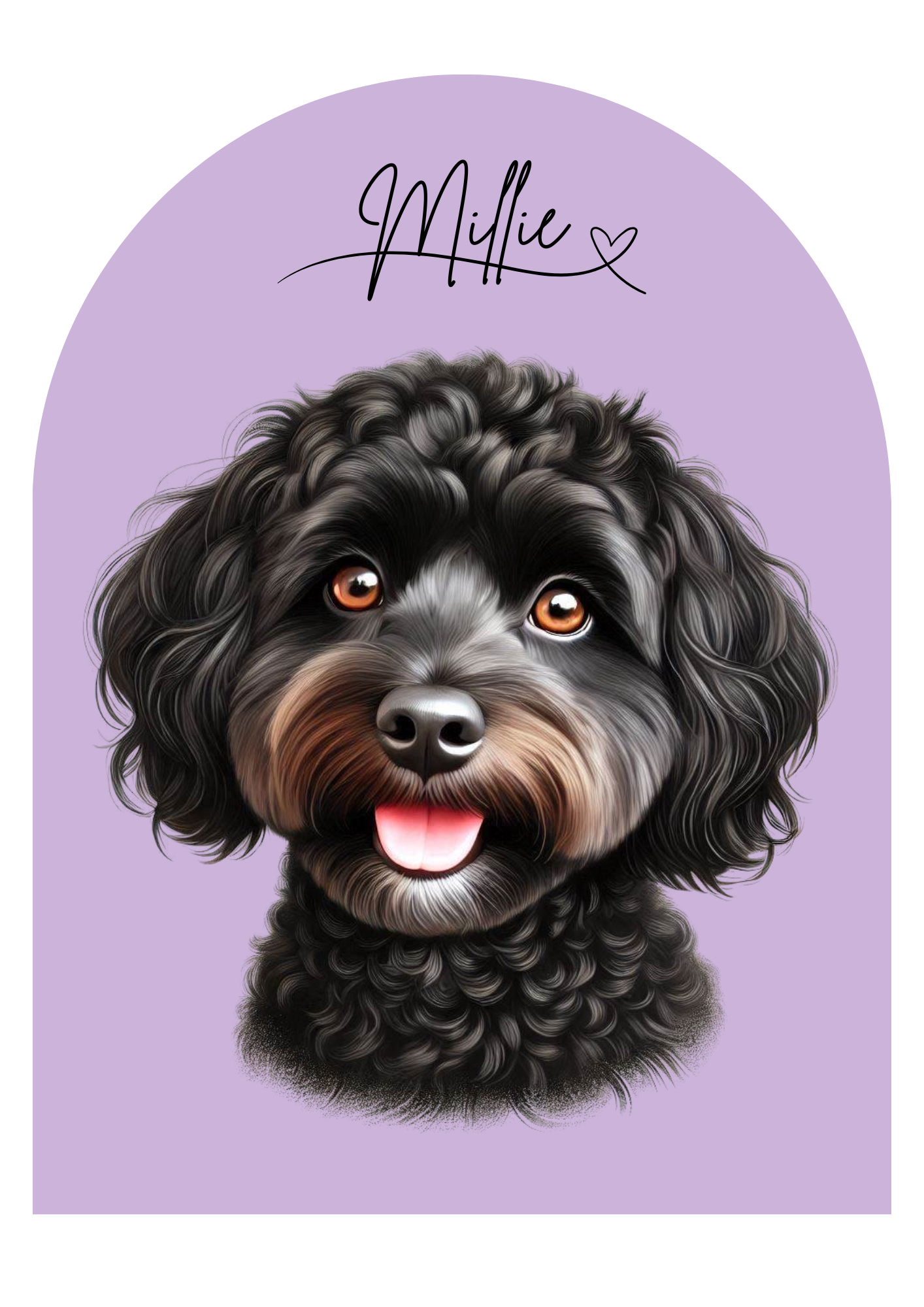 Custom Digital Pet Portrait- Unique Artwork of Your Pet - The Archway Edition (Single Pet)