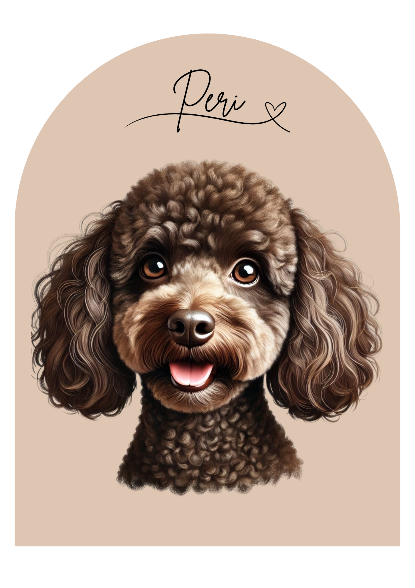 Custom Digital Pet Portrait- Unique Artwork of Your Pet - The Archway Edition (Single Pet)