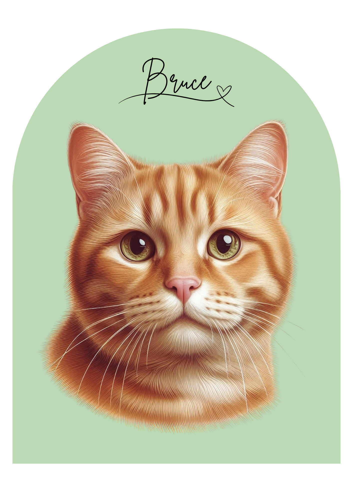 Custom Digital Pet Portrait- Unique Artwork of Your Pet - The Archway Edition (Single Pet)