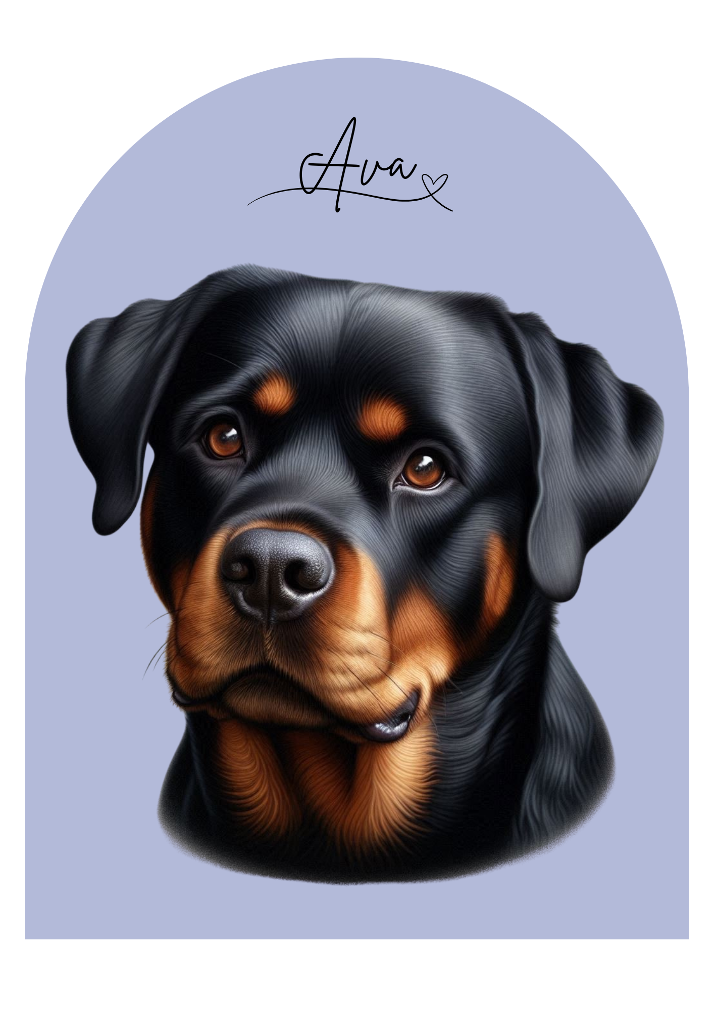 Custom Digital Pet Portrait- Unique Artwork of Your Pet - The Archway Edition (Single Pet)